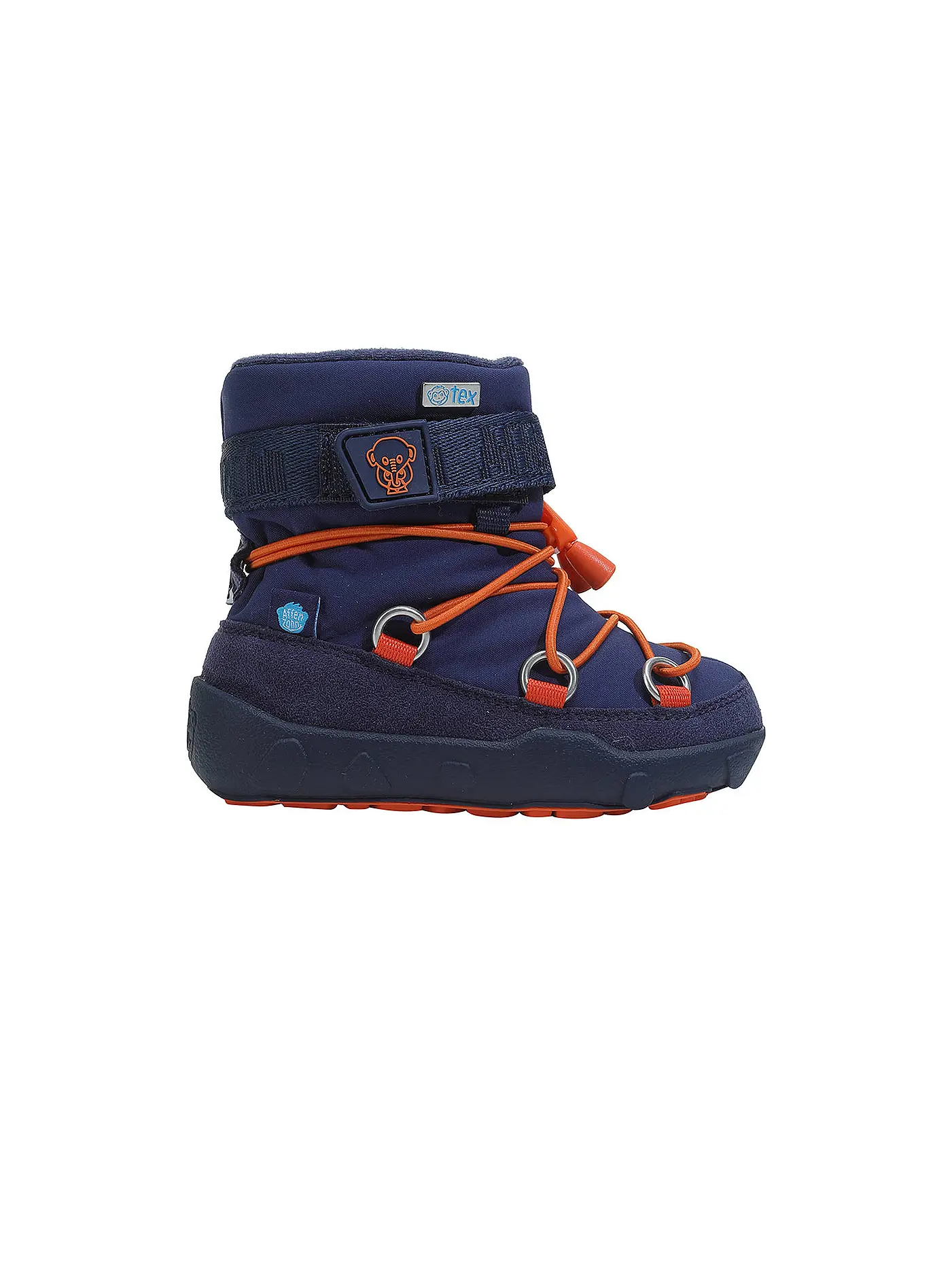 AFFENZAHN | Kinder Winterstiefel SNOWY FROSCH | blau